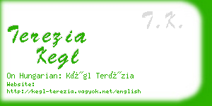 terezia kegl business card